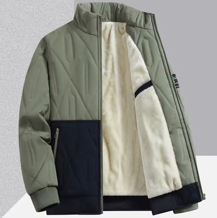 Giacca Termica Softshell Foderata in Pelliccia Sintetica