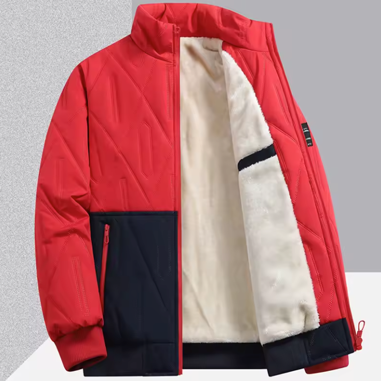 Giacca Termica Softshell Foderata in Pelliccia Sintetica