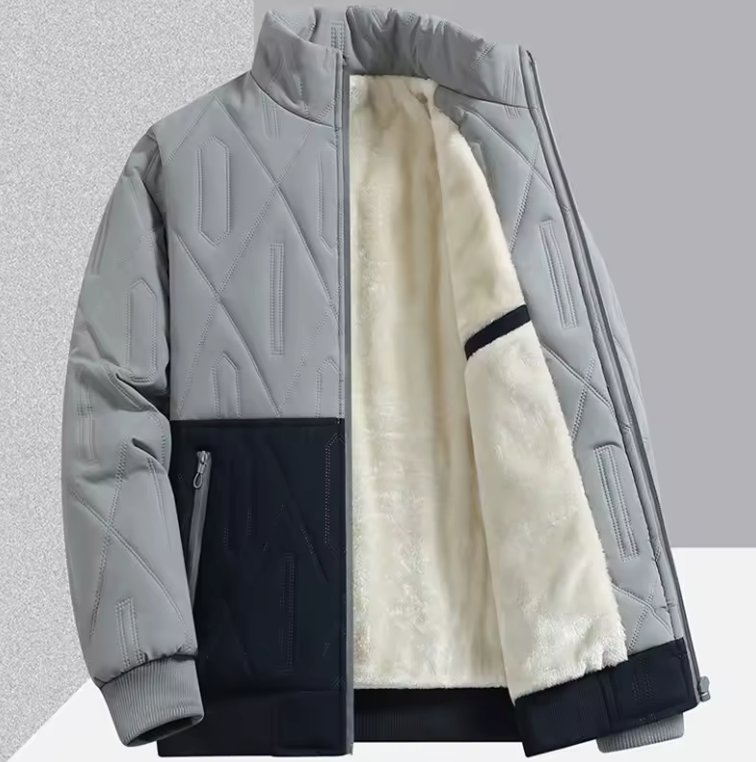 Giacca Termica Softshell Foderata in Pelliccia Sintetica